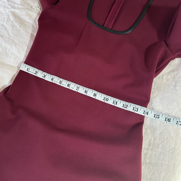 STAUD Joint Dress in Red Maroon Sample Size Small NWT NEW - Picture 7 of 10